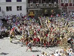 Igelformation, Reenactment zur Landshuter Hochzeit