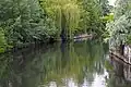 Blick auf den Landwehrkanal von der Köthener Brücke Richtung Westen