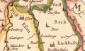 Recklinckhuſen, Dorſten, Eßen. Blaeu-Atlas, Mitte 17. Jahrhunderts