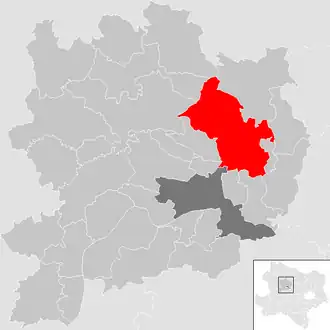 Lage der Gemeinde Langenlois im Bezirk Krems (anklickbare Karte)