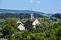 Blick aufs Dorfzentrum