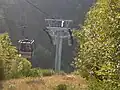 Stütze nach der Bergstation