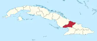 Lage der Provinz Las Tunas