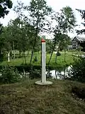 Grenzpfosten Litauen bei Rucava