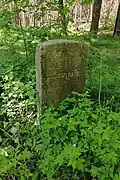 Grenzstein Lomnitz am südlichen Schlägenweg