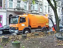 Laubsauger-Lkw Typ FAUN VIAJET mit Mercedes-Benz-Chassis
