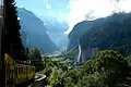 Auf der Fahrt von Lauterbrunnen nach Wengen, 2007