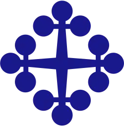 Kleeblattkreuz, gestielt (Brabanterkreuz)
