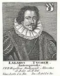 Lazarus III. Tucher (1564–1636), Kupferstich, um 1725