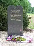 Gedenkstein für die im Schloss Le Roc internierten und dann zum Konzentrationslager Auschwitz deportierten Juden