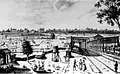 Erster Bahnhof Le Pecq (Débarcadère du Pecq) von 1837