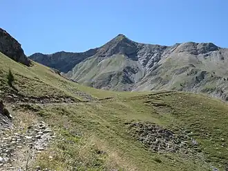 Le Piolit, von Cabane de la Selle in südlicher Richtung gesehen.