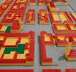Legmodell der barocken Planstadt