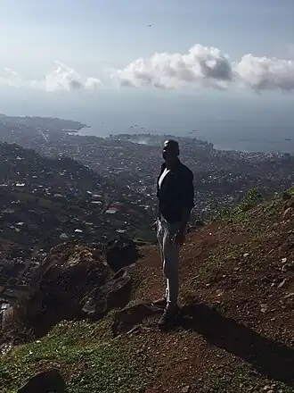 Blick vom Leicester Peak nach Freetown