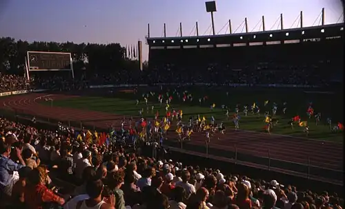 Leichtathletik-Weltcup im Rheinstadion 1977 – Schlussfeier