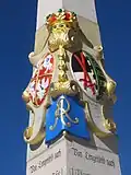 Ein sächsischer Meilenstein in Lengenfeld, Bundesland Sachsen