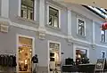 Teil der ehemaligen Außenfassade des Klosters im nun überdachten Bereich