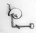 Leonardo-Skizze Nockenhammer