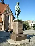 Weitere Bronzekopie in Dessau