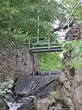 Ablauf des Teiches