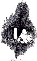 Lesender (2000) – Hauptpreis beim Internationalen Karikaturenwettbewerb der EXPO 2000 in Hannover