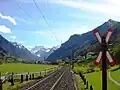 Bahnlinie bei Leuggelbach