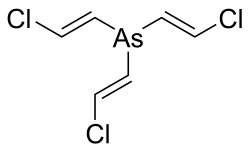 Lewisit III / γ-Lewisit (1,1′,1′′-Trichlortrivinylarsin)[9]