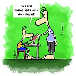 Lexatoon „Und wie installiert man so'n Buch?“