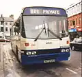 Leyland Tiger Linienbus mit Q-type-Aufbau von Alexander und Volvo-Motor, eingesetzt bei Ulsterbus