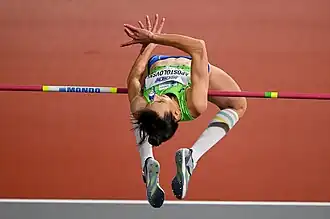 Lia Apostolovski bei den Hallenweltmeisterschaften 2024 in Glasgow