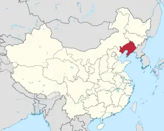 Lage von Liáoníng Shěng in China
