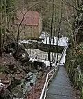 Blick von der nach Daube führenden Treppe zur Lochmühle (2011)