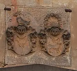Wappen des Frh. Heinrich Daniel von Liedlau und Ursula Magdalena von Hund