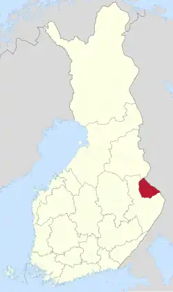Lage von Lieksa in Finnland