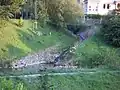 Dürre Liesing kurz vor dem Zusammenfluss