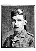 Oberleutnant Donald R C Cameron durch einen deutschen Scharfschützen (13. September 1915) bei Cambrin. -Fronterfahrung: 5 Monate-