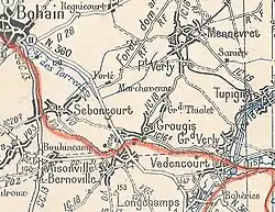 Streckenverlauf zwischen Bohain-en-Vermandois und Lesquielles-Saint-Germain