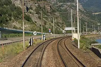 Strecke bei Orelle