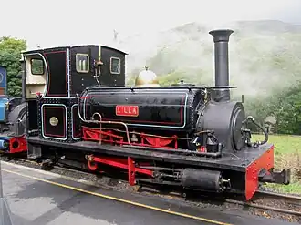 Lilla im Bahnhof von Beddgelert, September 2011