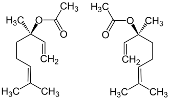 Struktur von Linalylacetat