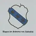 Wappen der Edlen von Lindenfels (Porzellanrelief im Angerpark Erkersreuth)