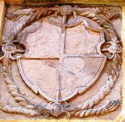Wappen am Friedhofsportal in Eichfeld
