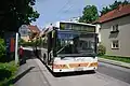 Obus 212 in der Endhaltestelle Froschberg der Linie 46