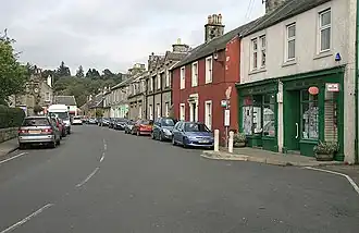 Straßenzug in West Linton