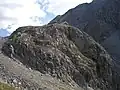 Felskopf mit Lischanahütte