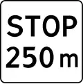Zeichen 804: Ankündigung des Zeichens „Halt“