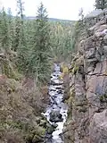 Blick auf eine Schlucht