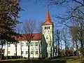 Evangelisch-Lutherische Kirche, erbaut von 1908 bis 1910, nach dem Zweiten Weltkrieg umgebaut