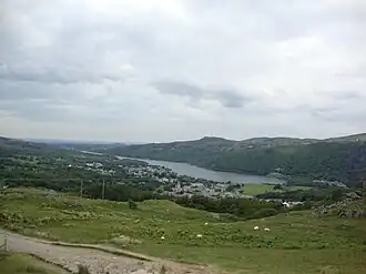 Llanberis vor dem Llyn Padarn