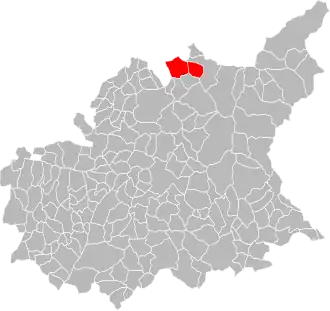 Lage der CC Ubaye Serre-Ponçon im Département Alpes-de-Haute-Provence